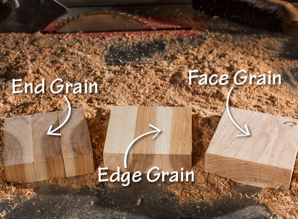 acacia herringbone butcher block