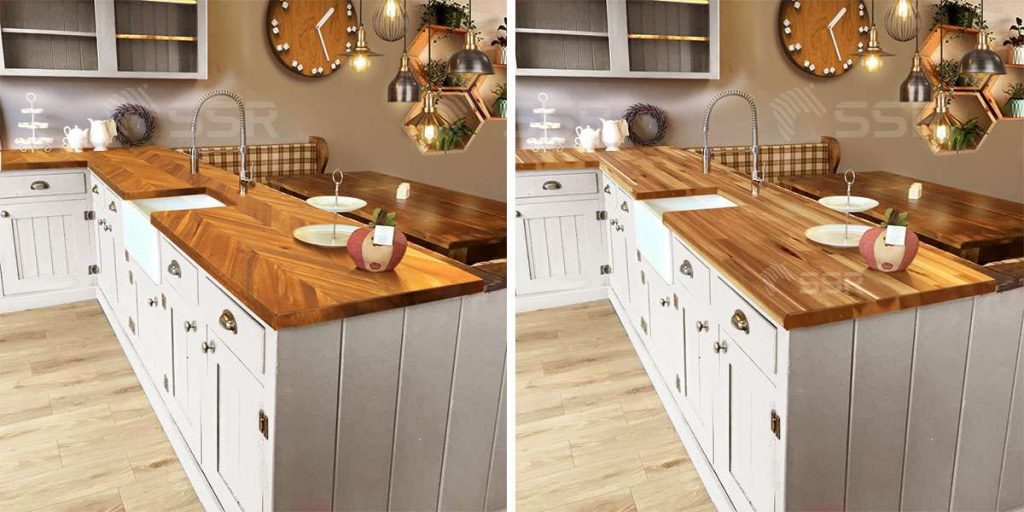 thiết kế không gian ứng dụng gổ tram