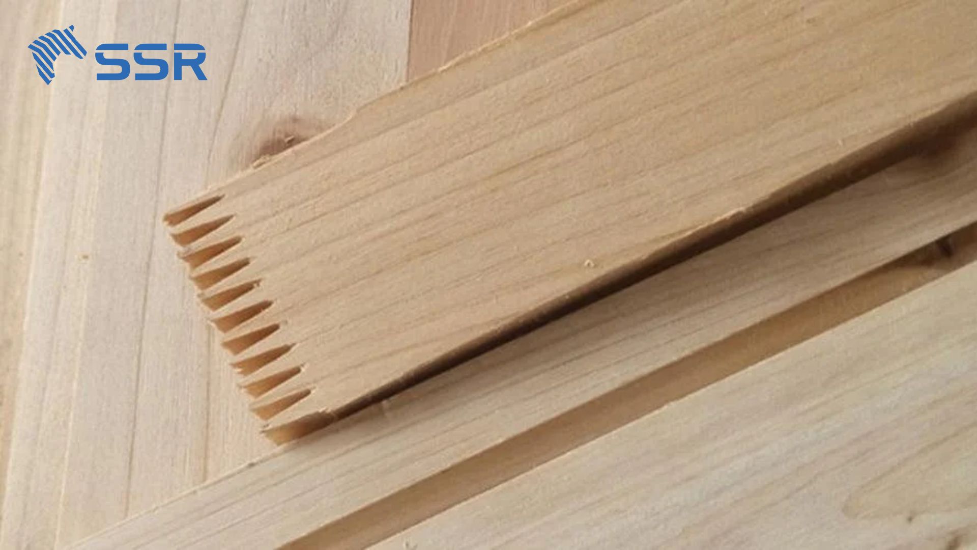 Tenon finger joint for wood board