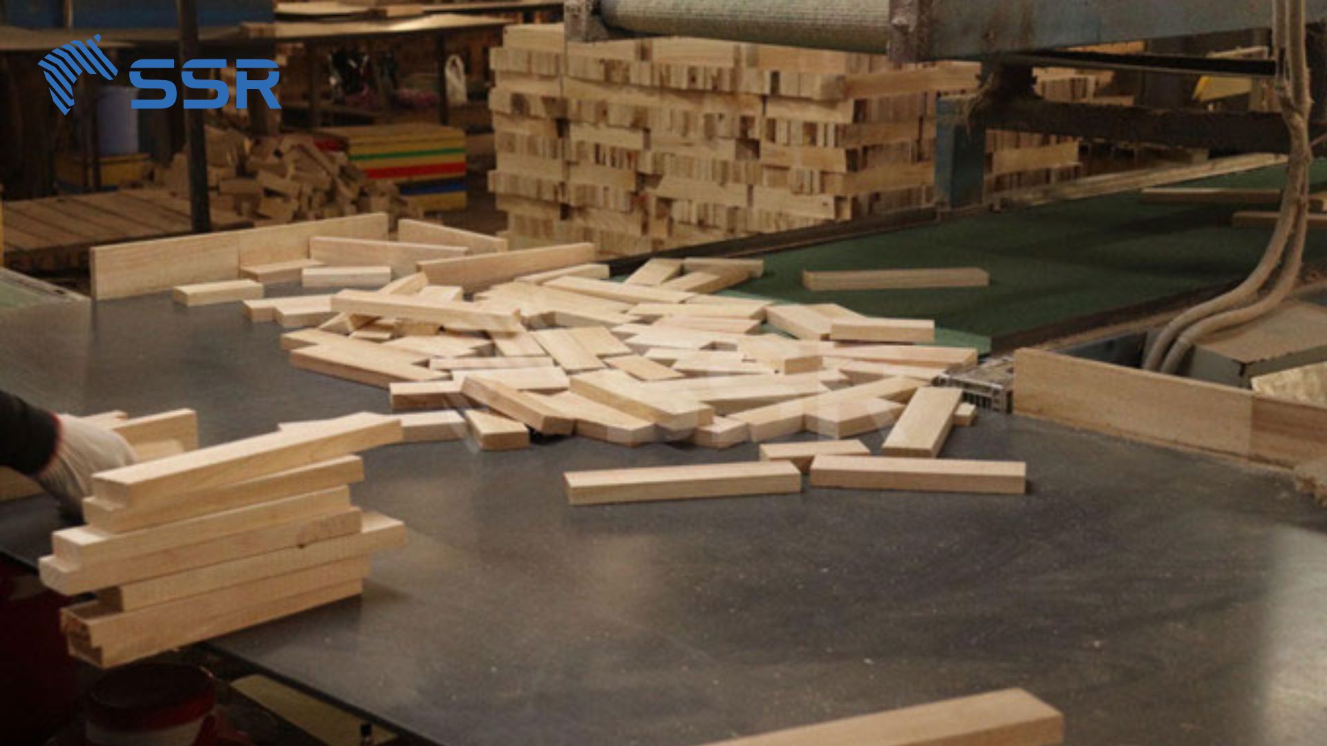 rubber finger joint board progress