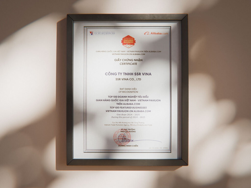 SSR VINA Belongs to the Top 100 Typical Companies – Vietnam National Pavilion on Alibaba.com