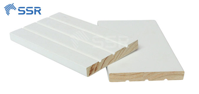 Primed pine finger joint board 