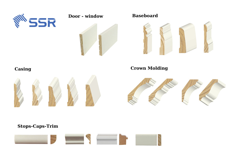 Trim board primed finger joint 
