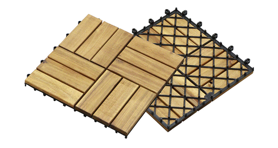 Natural wood decking tiles – Versatile products from SSR VINA