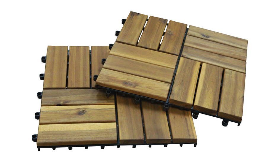 Natural wood decking tiles – Versatile products from SSR VINA