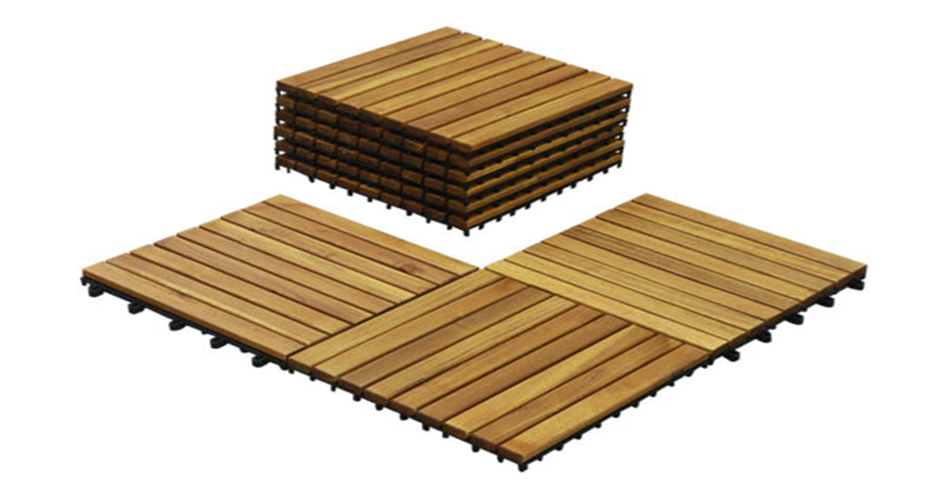 Natural wood decking tiles – Versatile products from SSR VINA