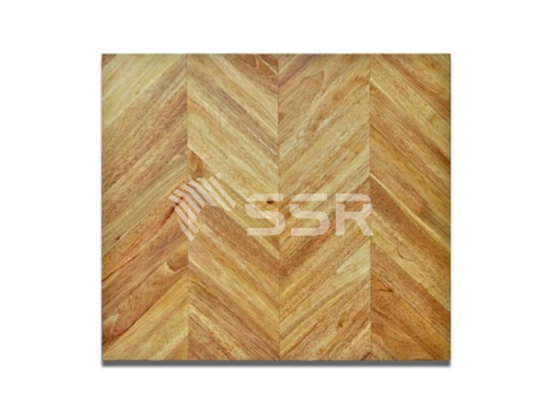 Rubber chevron countertop