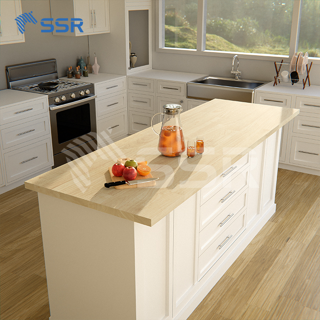 wholesale rubber wood butcher block countertop