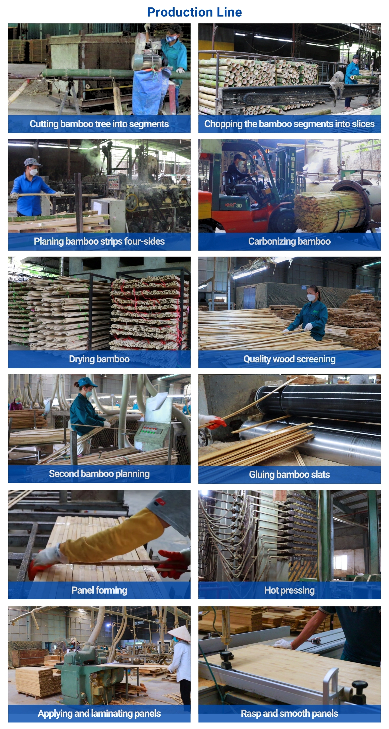 Bamboo Wood Butcher Block Countertop for Tabletop