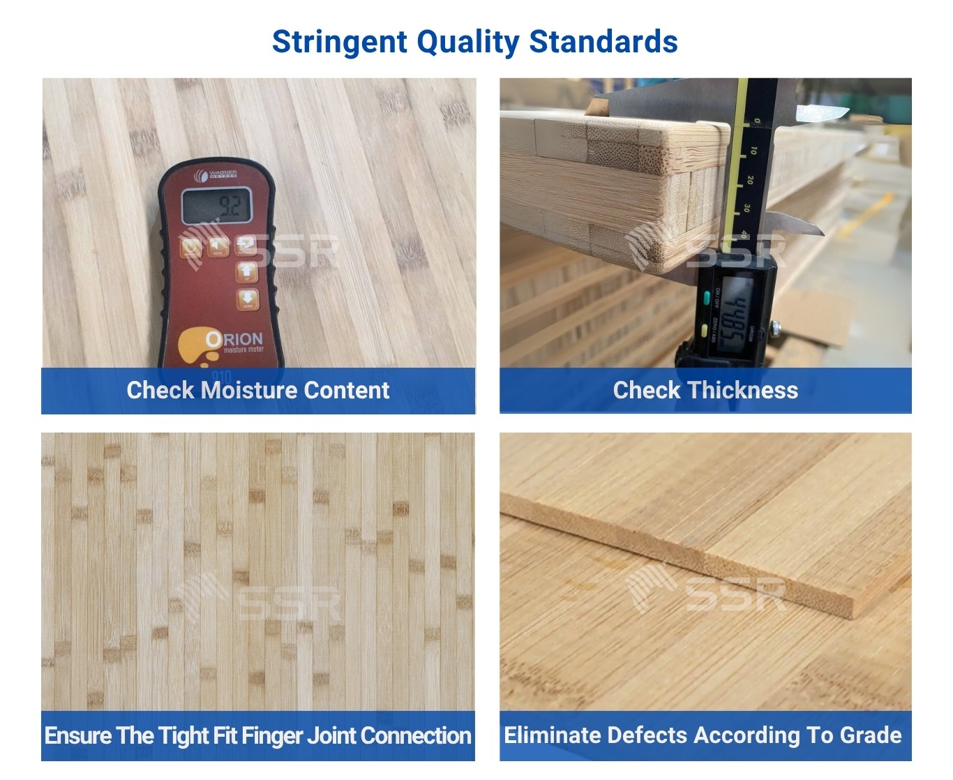 Bamboo Wood Butcher Block Countertop for Tabletop