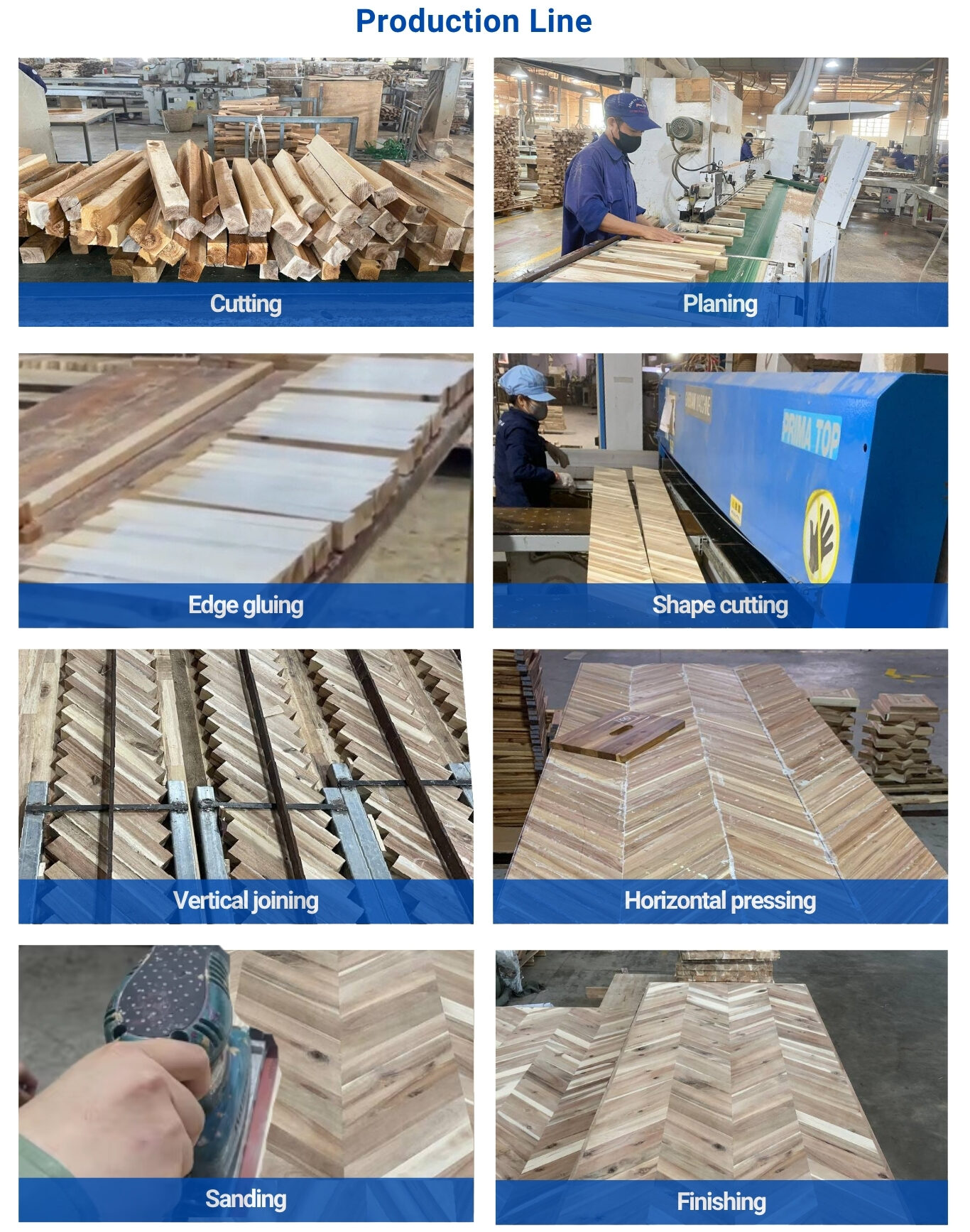 Durable Rubberwood Chevron Countertop For Kitchen Tabletop