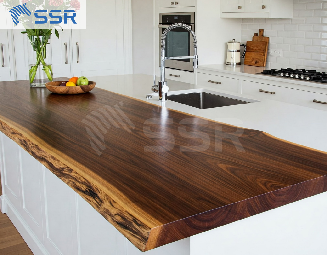 Senna Siamea Edge Glued Countertop With Live Edge​ Producer