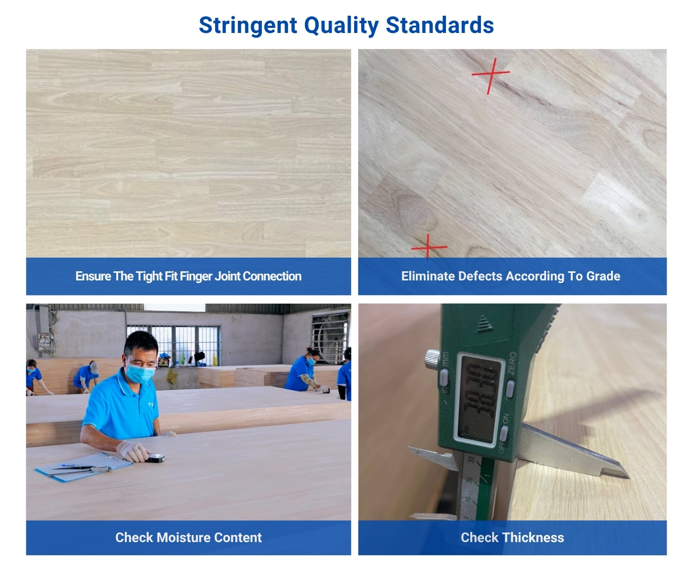 Customized Rubberwood Edge Glued Countertop With Live Edge