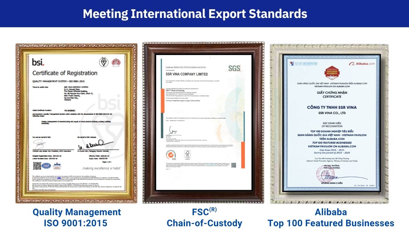 4-Slat Composite Decking Tiles From Vietnam Supplier