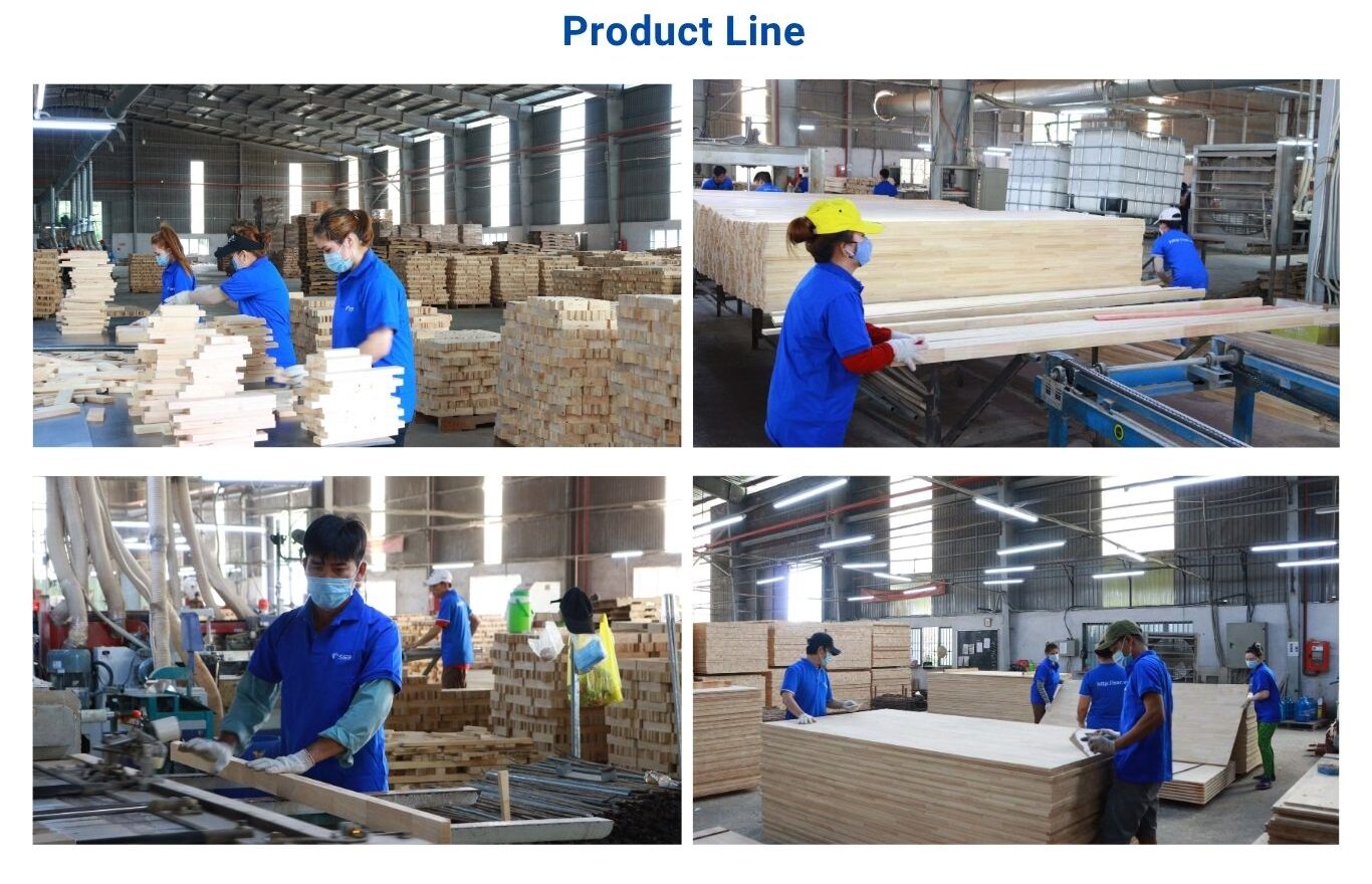 Customized Rubberwood Edge Glued Countertop With Live Edge