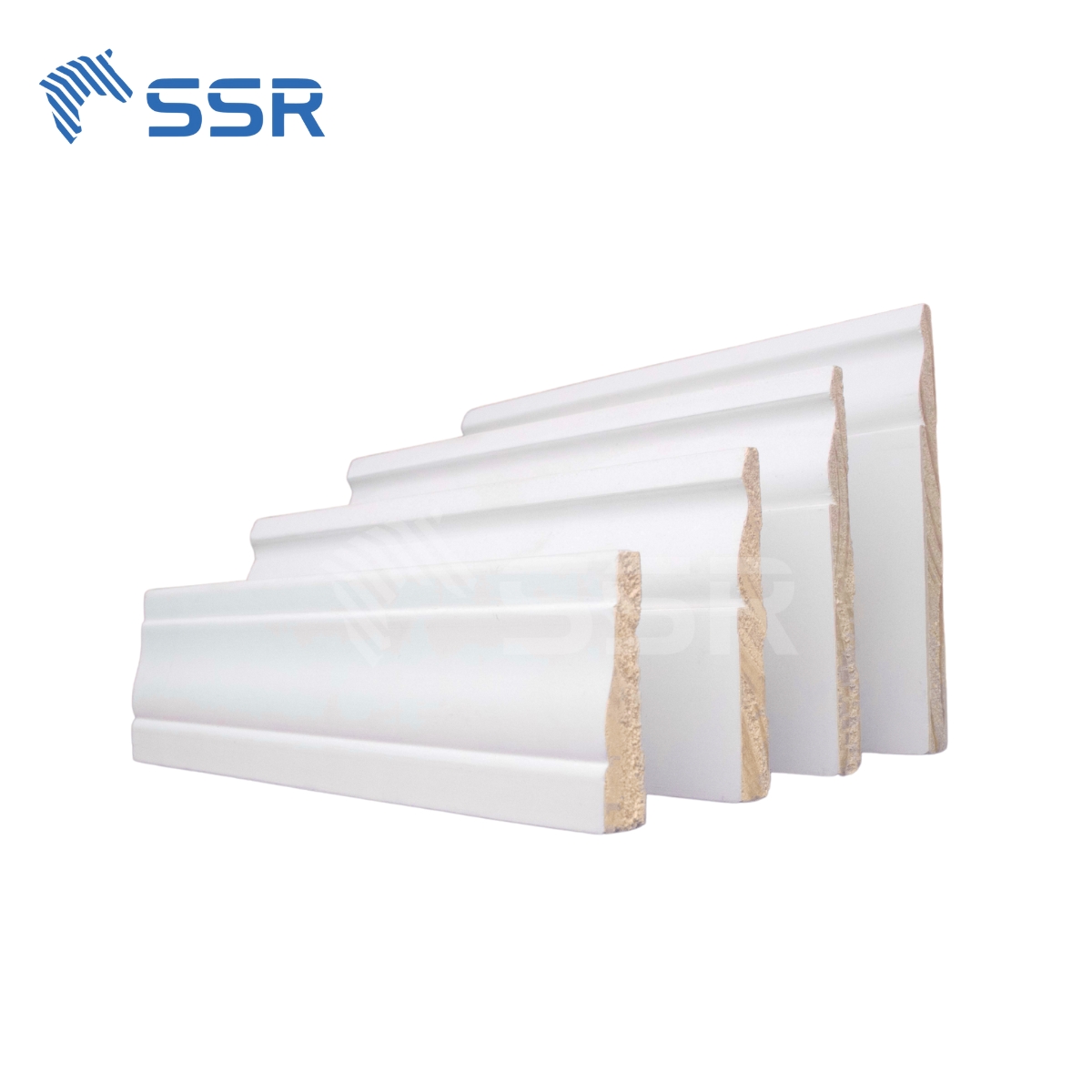 (Good Promotion) Wholesales Primed Pine Wood Baseboard Made in Vietnam