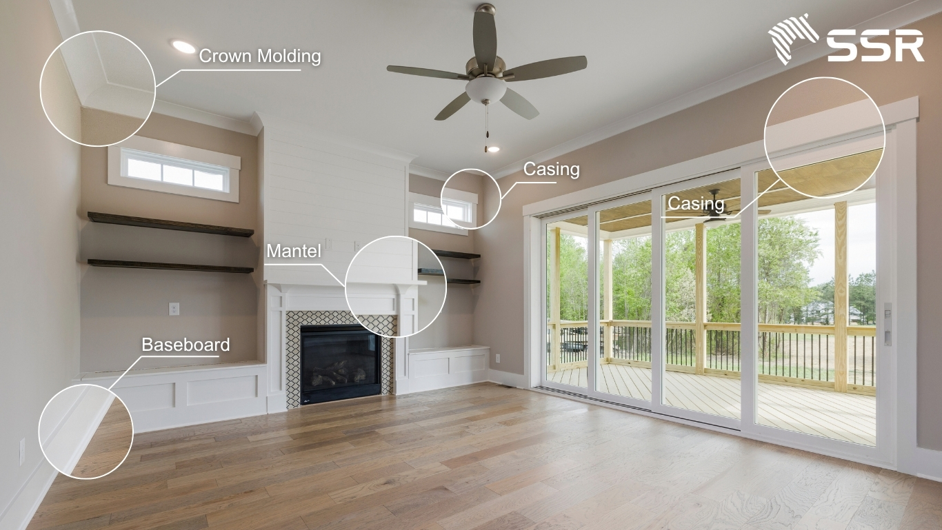 (Good Promotion) Wholesales Primed Pine Wood Baseboard Made in Vietnam