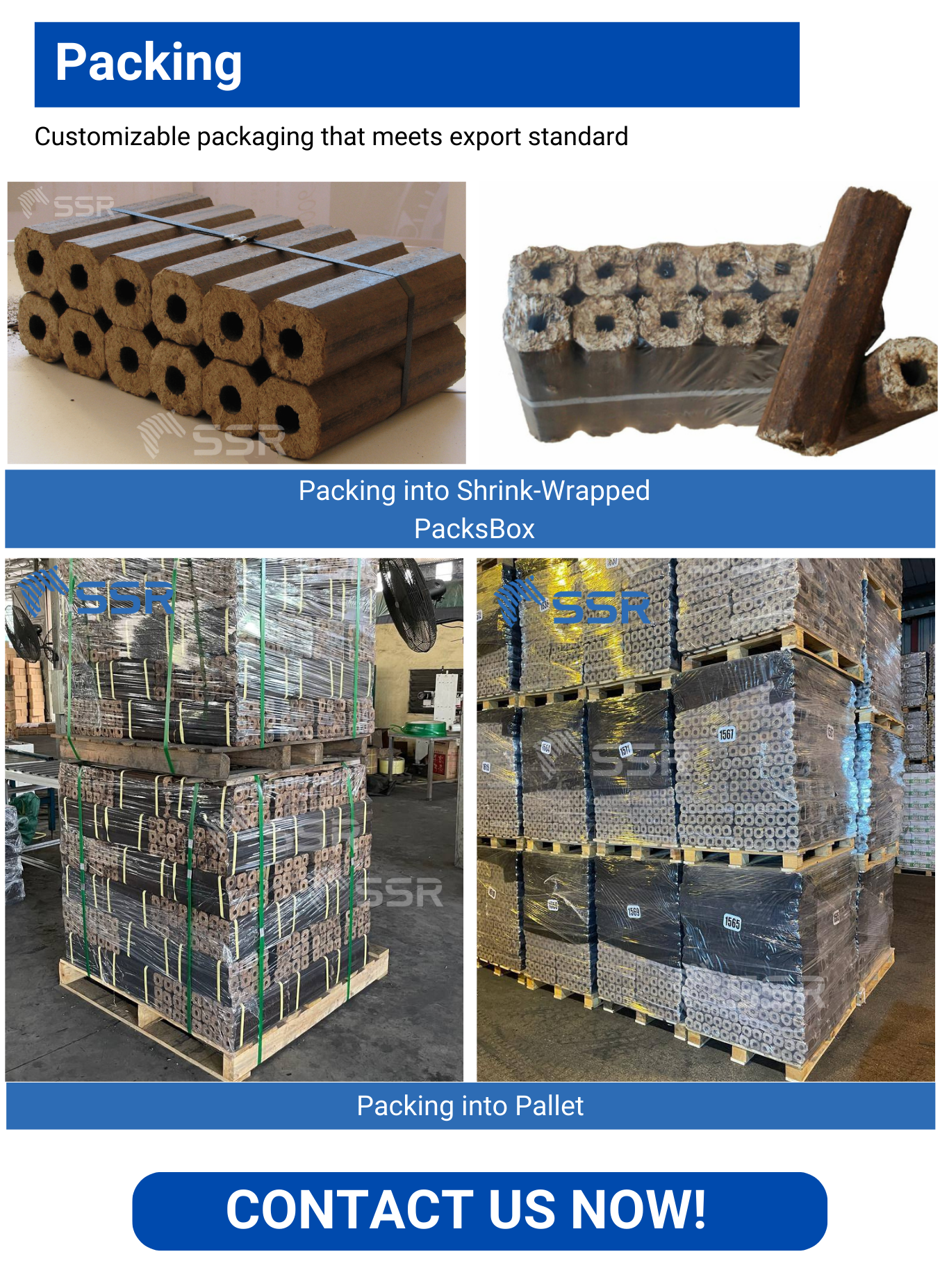 [Eco - Friendly] Pini Kay Briquettes From SSR VINA