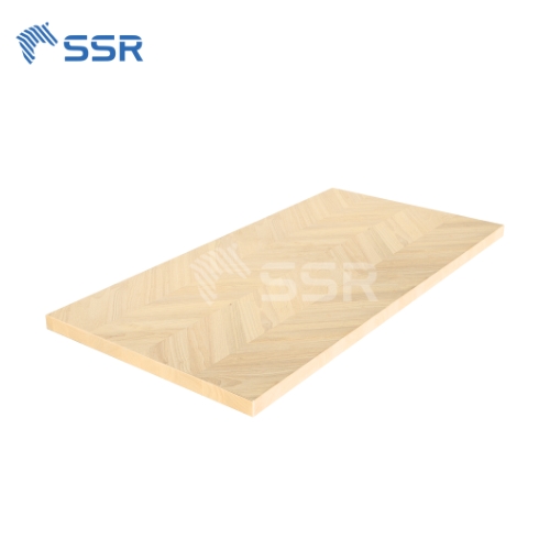 Durable Rubberwood Chevron Countertop For Kitchen Tabletop