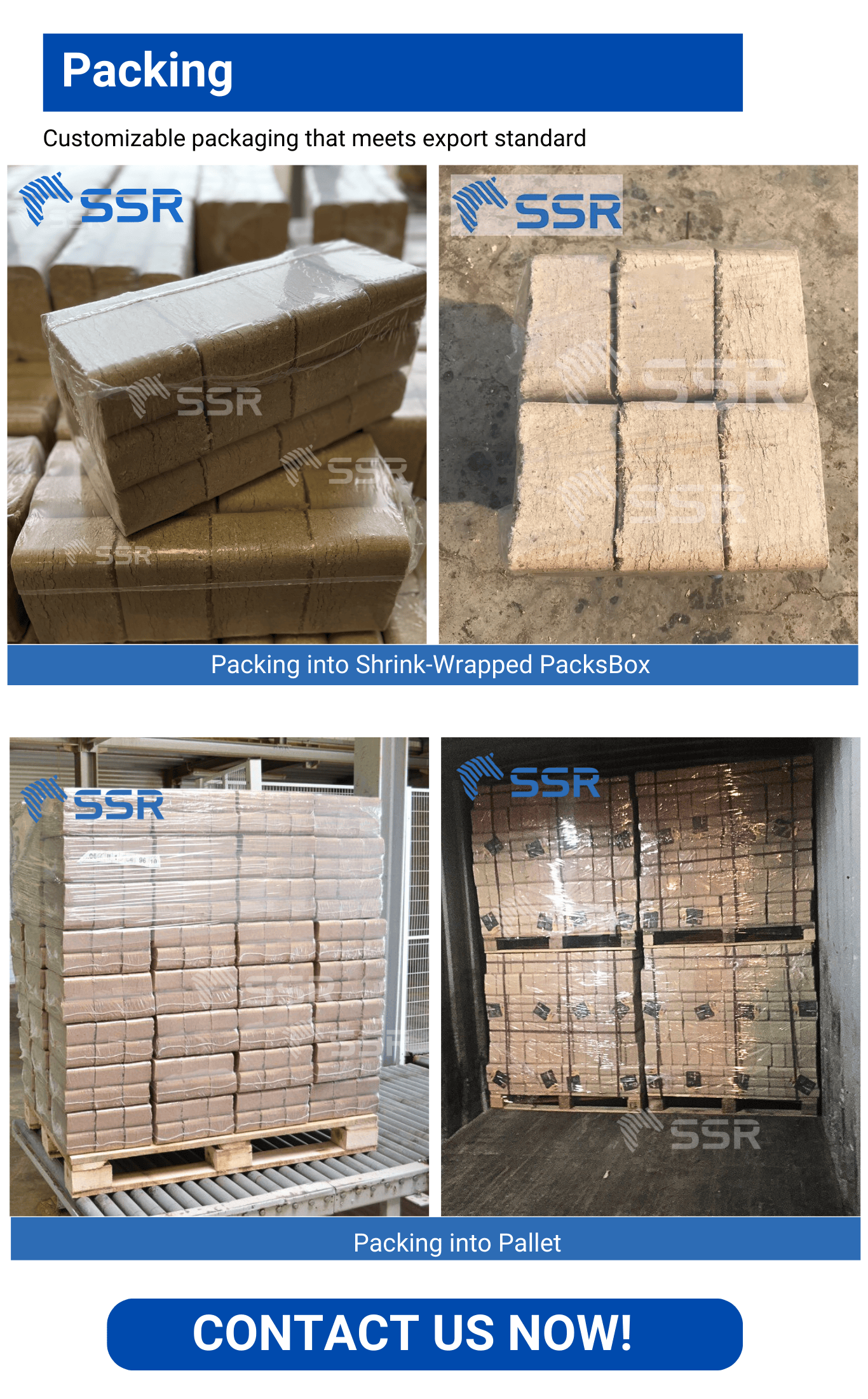 [Eco - Friendly] RUF Briquettes Made In Vietnam - SSR VINA