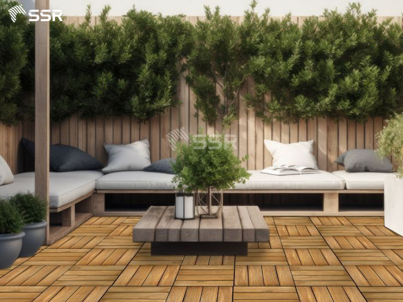 can deck tiles go on dirt