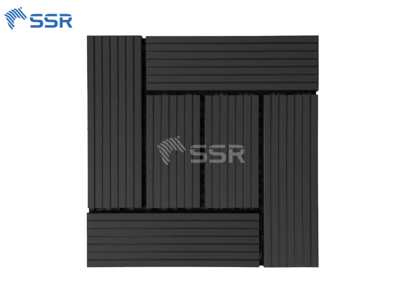 6 - slat composite decking tiles