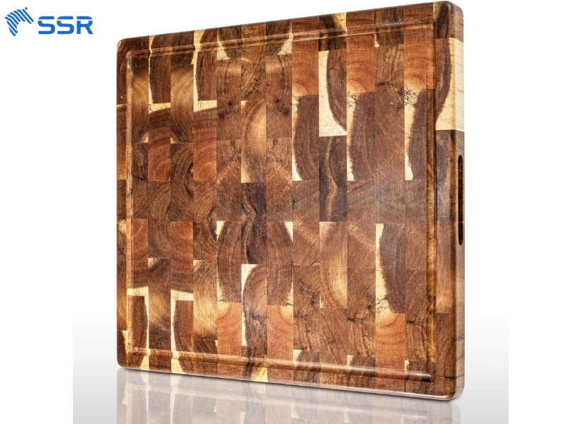 acacia wood end grain cutting board