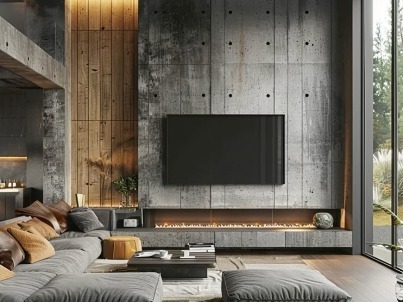 concrete in building